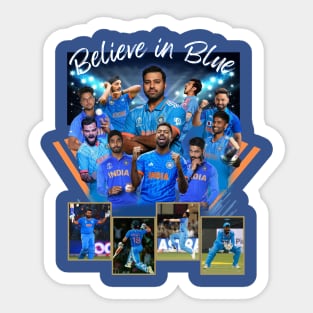 Indian Cricket fan l Cricket Lover l Team India Sticker